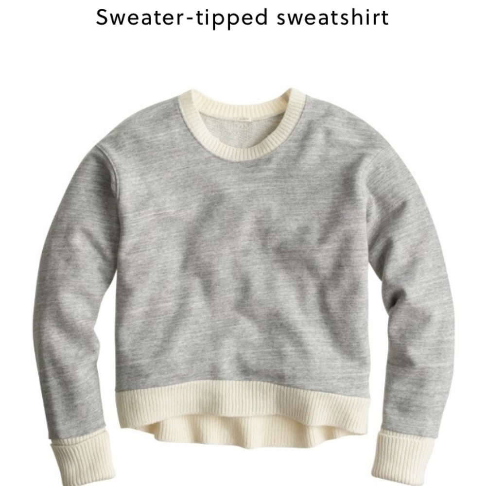 B.2 J. crew sweatshirt